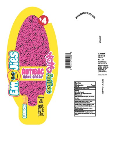 Image Of Bottle Label (Emoji Antibac Card)